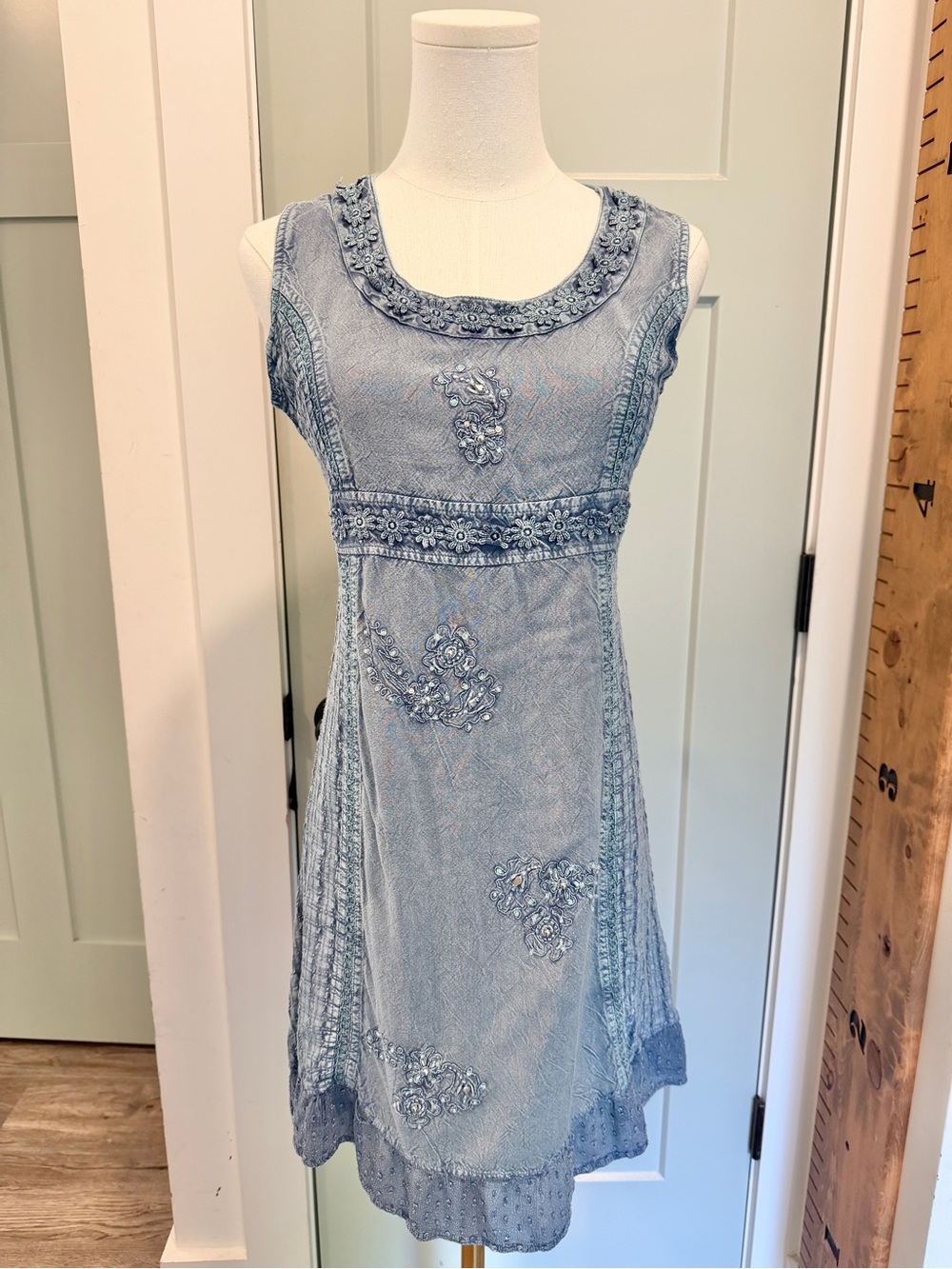 Coline Stone Washed Dress Boho Coastal Cowgirl Romantic Feminine Medium